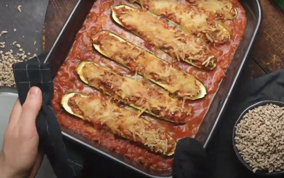 Vegan Stuffed Zucchini